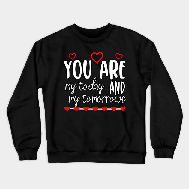 Love you Valentine's day girlfriend, wife gift idea Crewneck Sweatshirt by AS Shirts